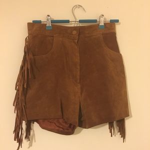 Vintage Leather Shorts